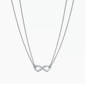 CLASSIC and ELEGANT sterling silver TIFFANY and CO INFINITY PENDANT NECKLACE
